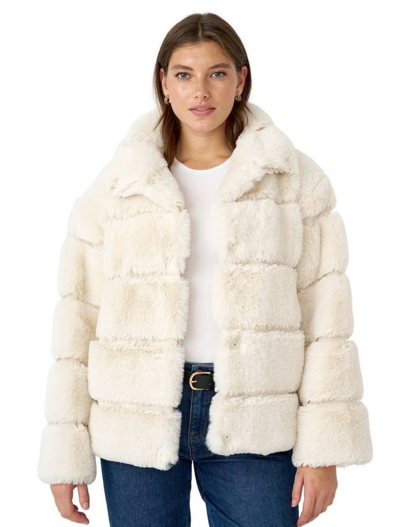 New Edited X Hunter Mcgrady Women's Faux Fur Jacket Size 2xl